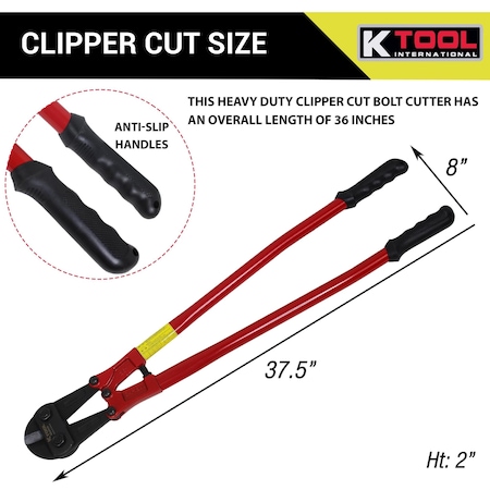 K-Tool International Angle Cut Bolt Cutters, 36" KTI-57436